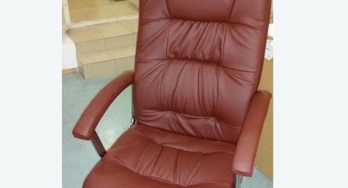 Обтяжка офисного кресла. Калининск