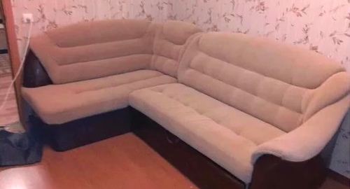 Перетяжка углового дивана. Калининск